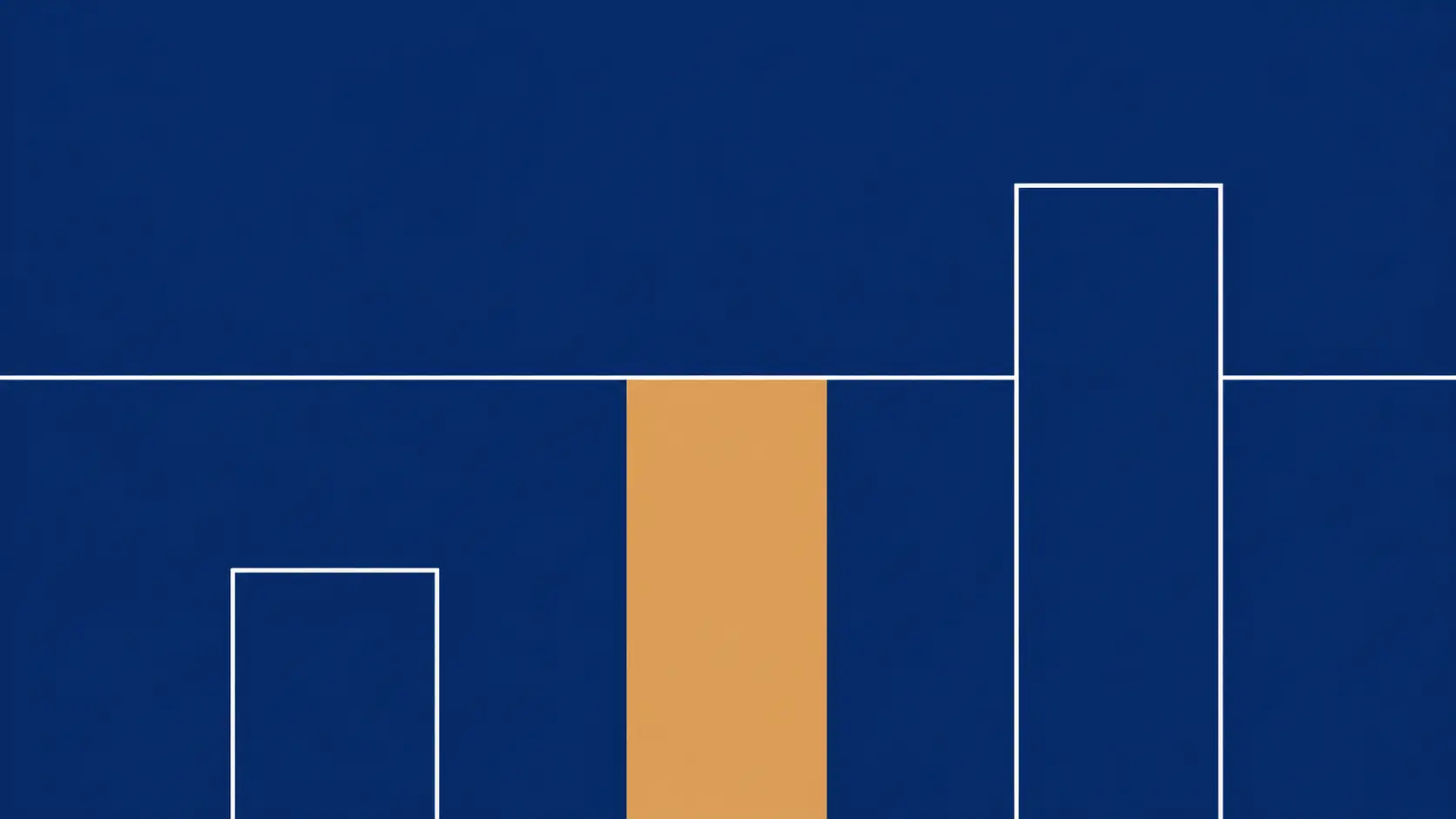 Abstract bar chart showing three reserve-contribution levels: one below a horizontal standard, one meeting it, and one exceeding it.