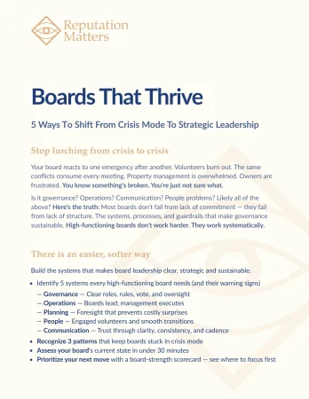 Boards That Thrive: 5 Ways to Shift from Crisis Mode to Strategic Leadership