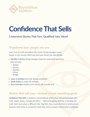 Confidence That Sells – Free Interview Prep PDF